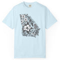 Georgia Floral State Outline T-Shirt