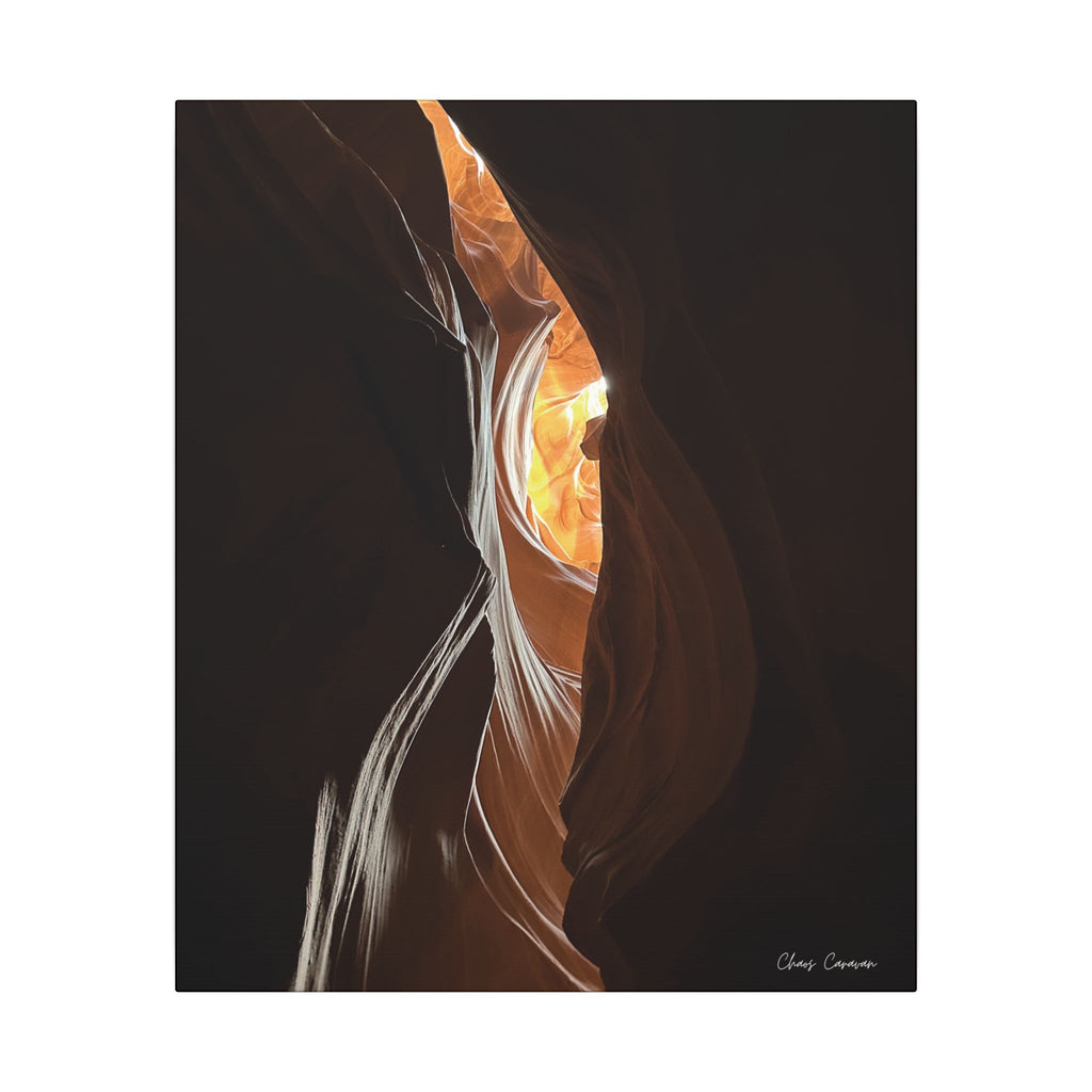Antelope Canyon "Eye" Matte Canvas Print — Stretched Wall Art