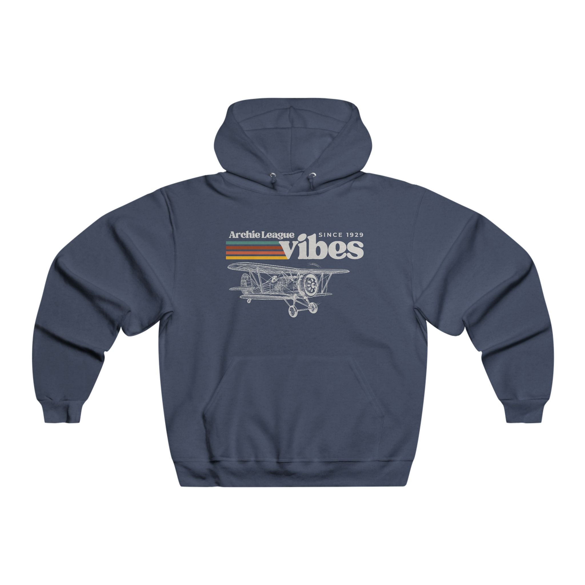 Air Traffic Controller Retro Vintage Airplane Hooded Sweatshirt — First Air Traffic Controller Tribute
