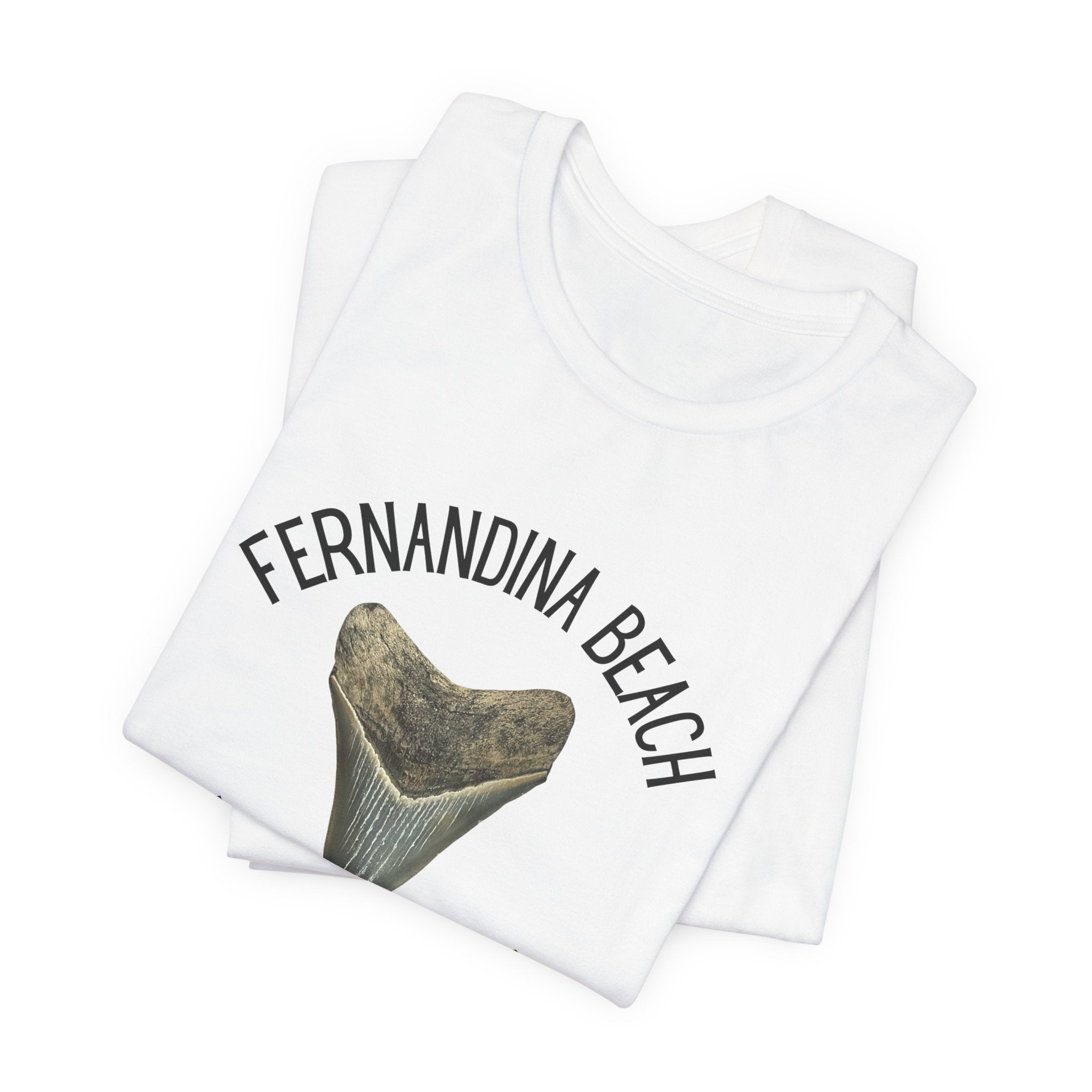 Fernandina Beach is Jawsome! | Fernandina Beach, FL | Shark Tooth Hunting Shirt | Unisex Jersey Short Sleeve Tee