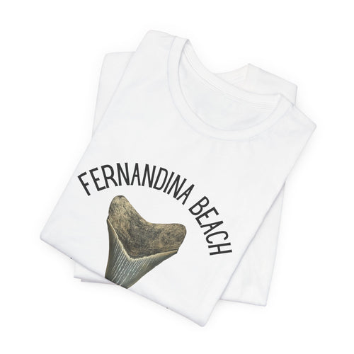 Fernandina Beach is Jawsome! | Fernandina Beach, FL | Shark Tooth Hunting Shirt | Unisex Jersey Short Sleeve Tee