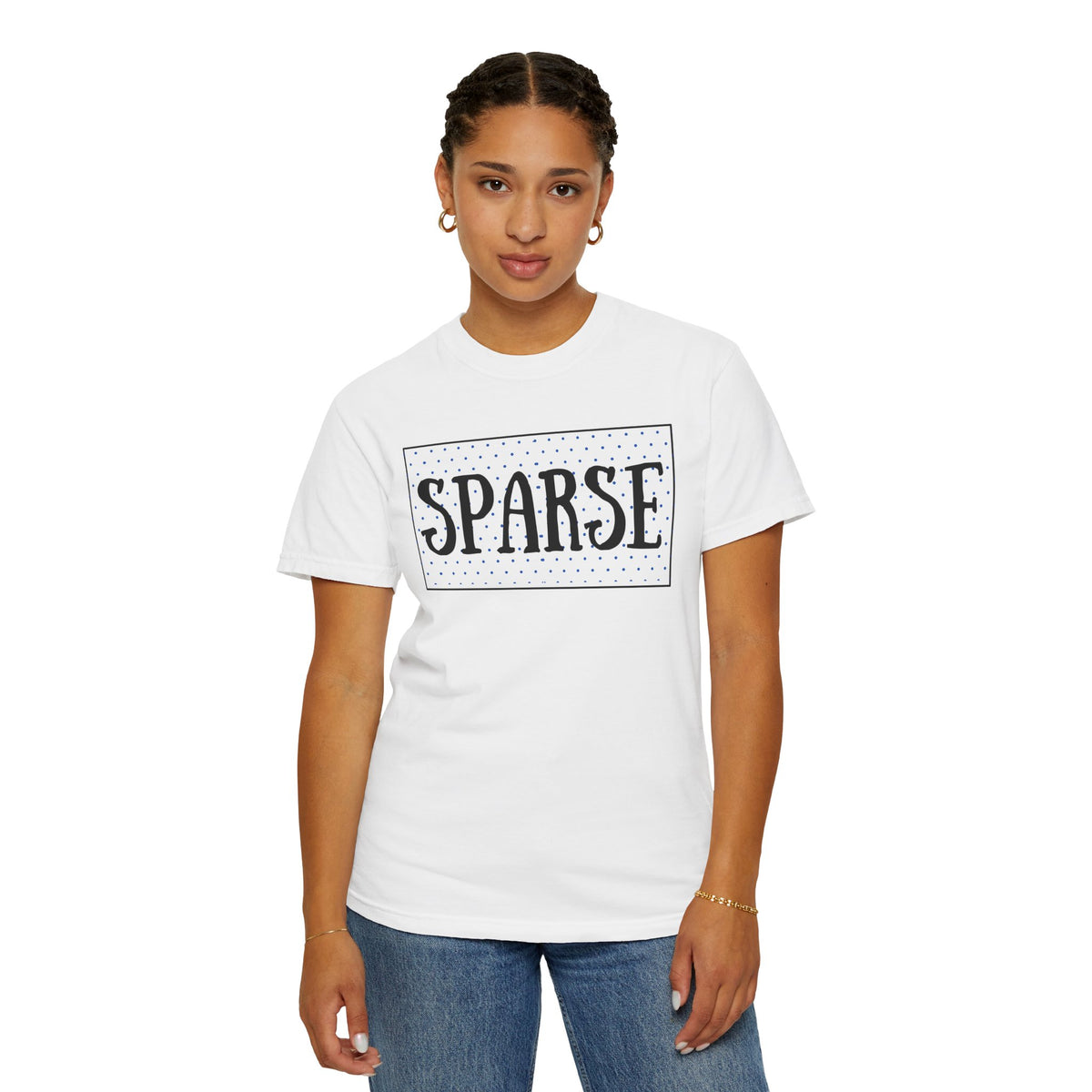 Sparse Graphic TMU T-Shirt — Retro Dot Box Tee