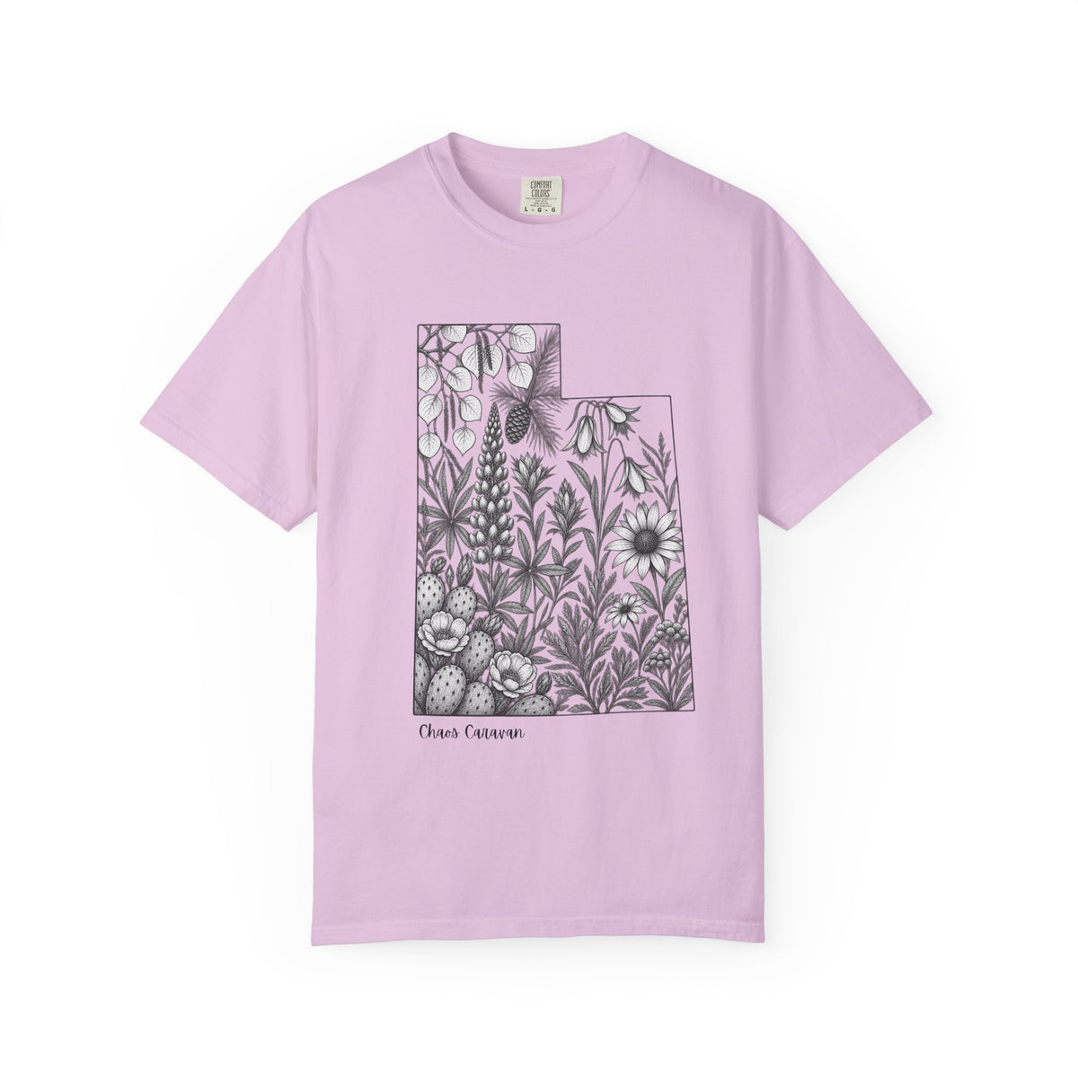 Utah Floral State T-Shirt — Wildflower Illustration
