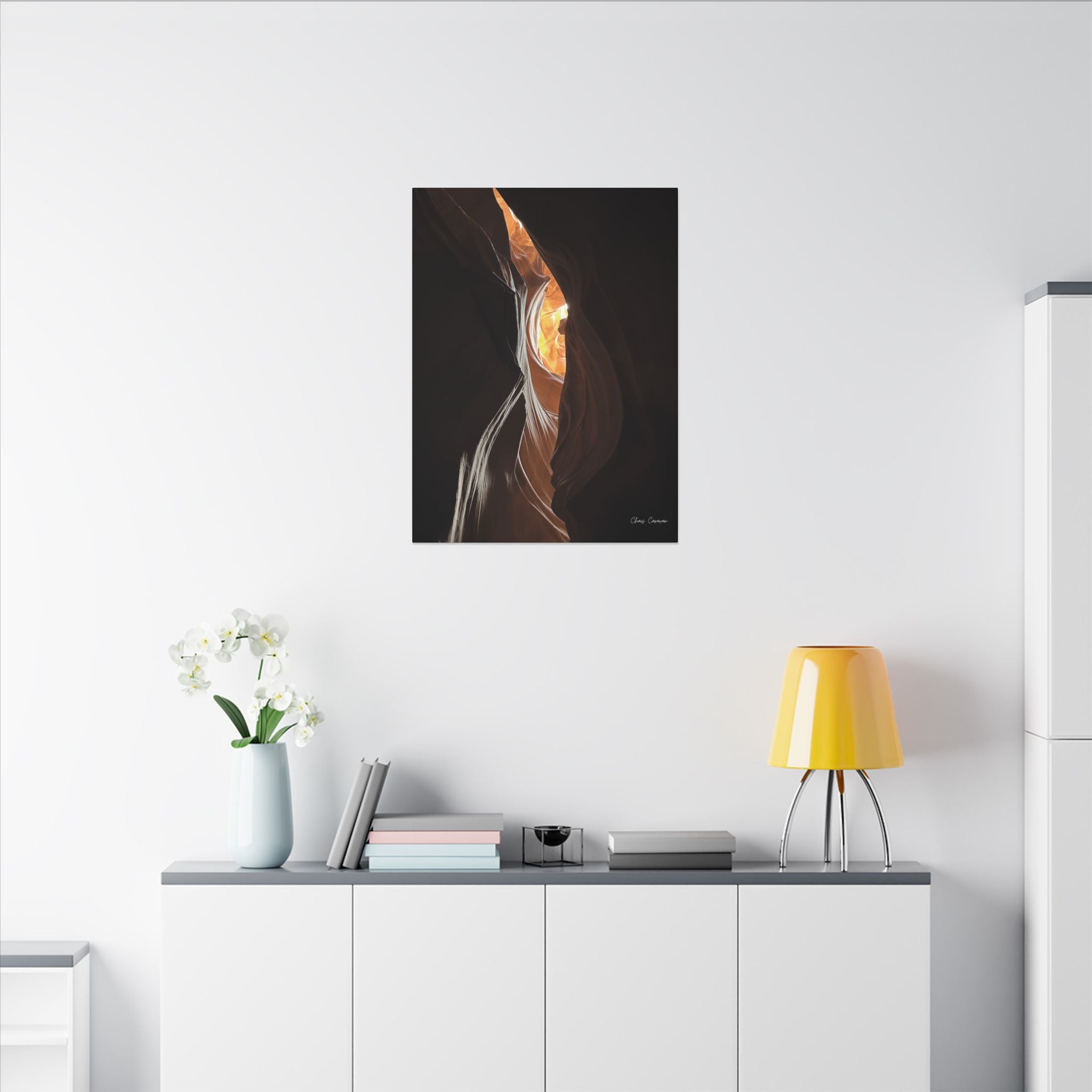 Antelope Canyon "Eye" Matte Canvas Print — Stretched Wall Art