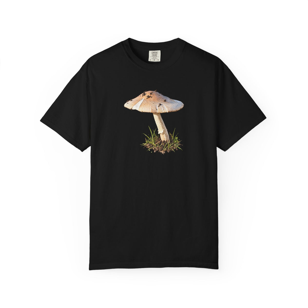 Mushroom Illustration T-Shirt — Botanical Fungi Graphic Tee