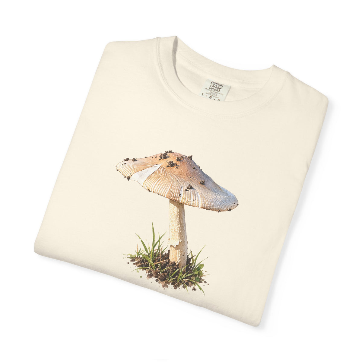 Mushroom Illustration T-Shirt — Botanical Fungi Graphic Tee