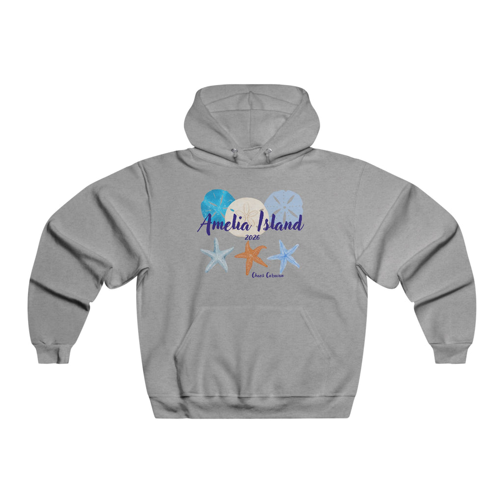 Amelia Island Hoodie — Beach Sand Dollar Starfish Graphic Sweatshirt