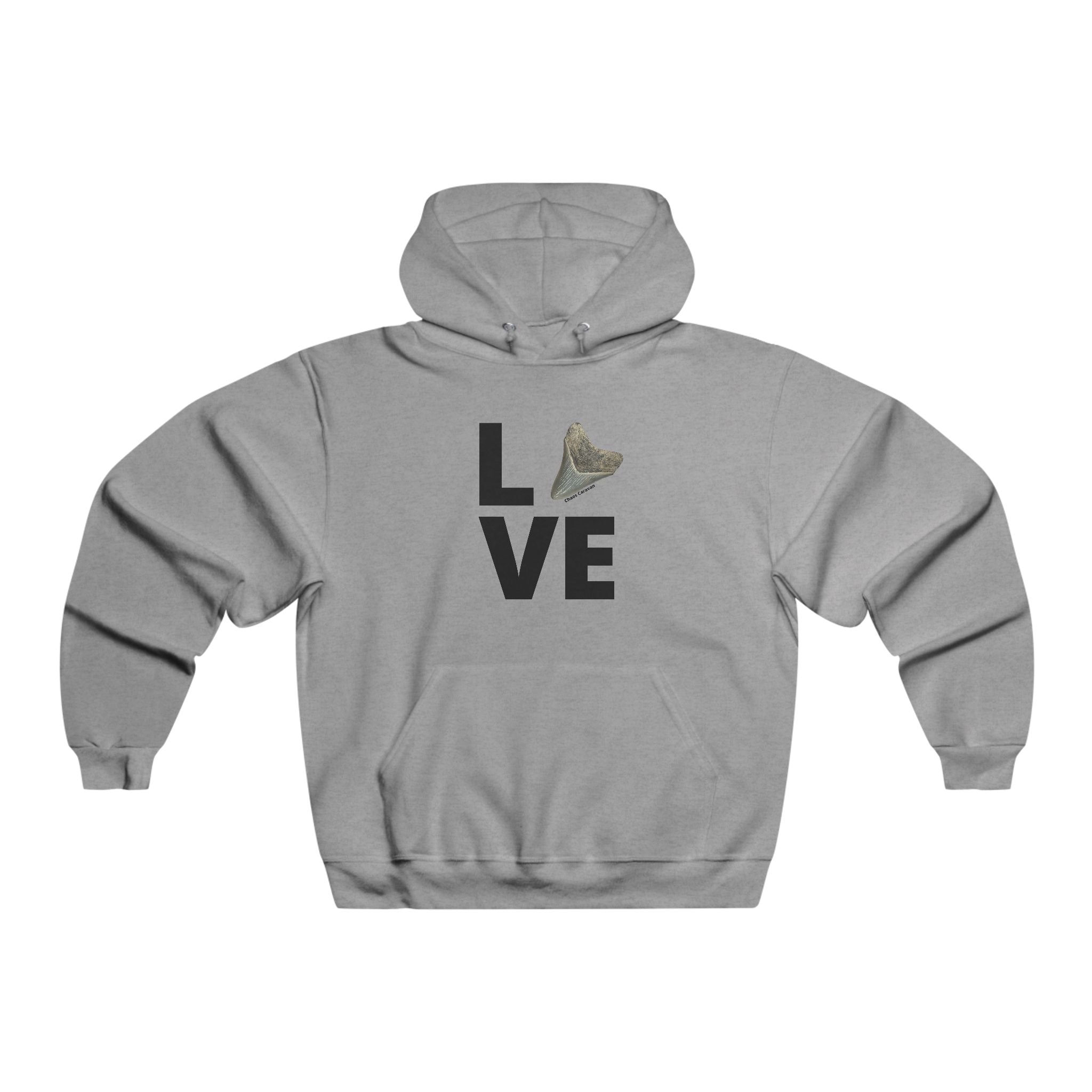Megalodon 'Love' Hooded Sweatshirt – Shark Tooth Hunters Gift
