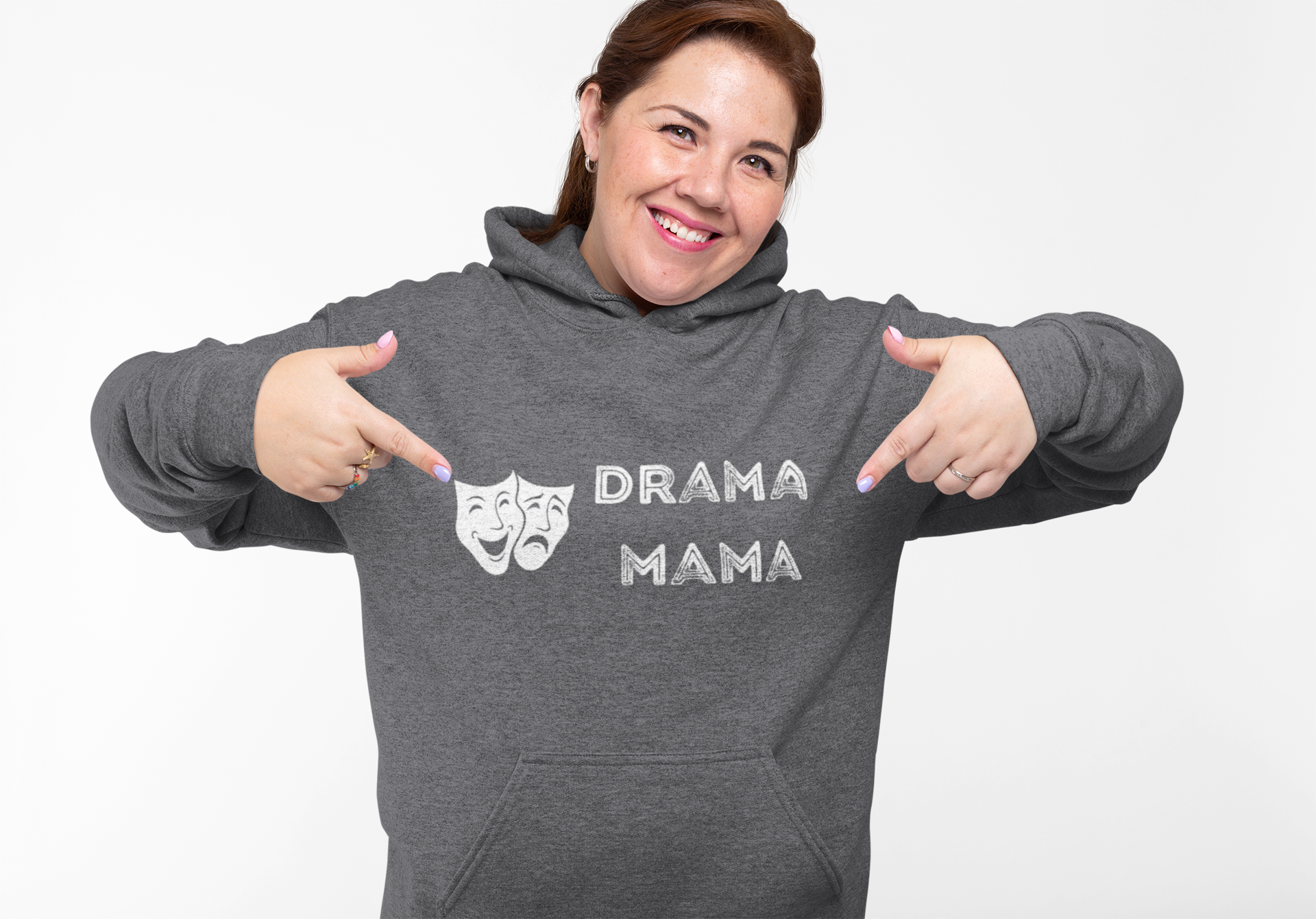 Drama Mama Hooded Sweatshirt | Theater Mom Hoodie | Musical Play Acting Mom Sweatshirt
