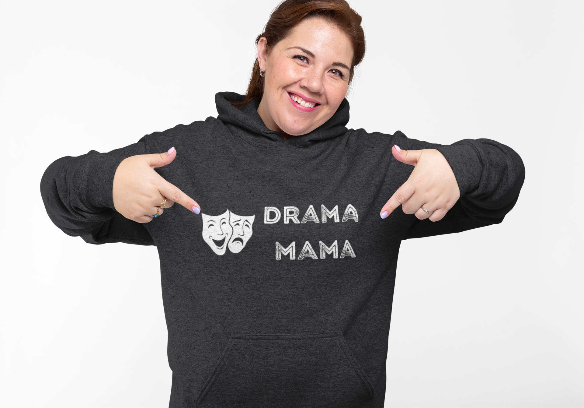 Drama Mama Hooded Sweatshirt | Theater Mom Hoodie | Musical Play Acting Mom Sweatshirt