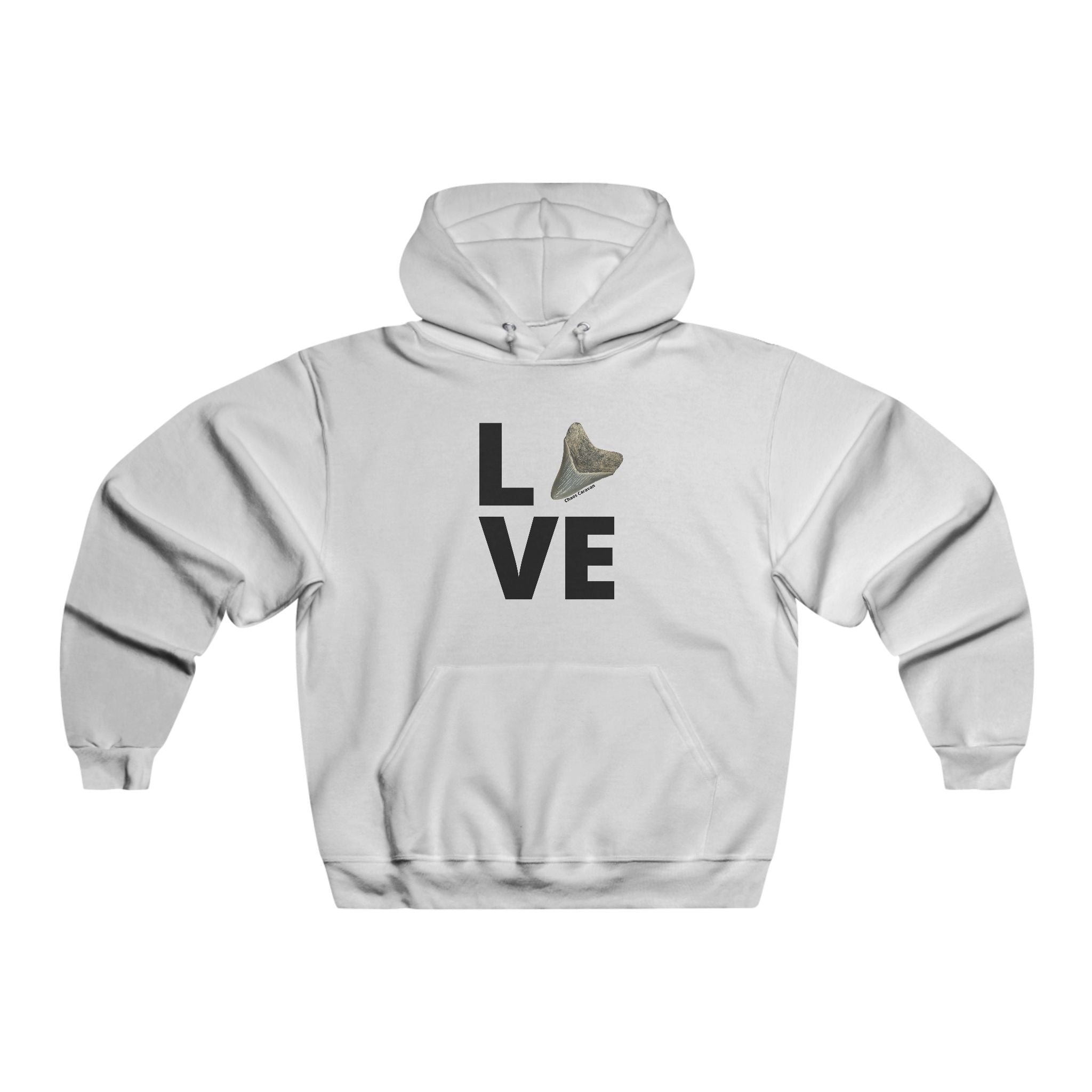 Megalodon 'Love' Hooded Sweatshirt – Shark Tooth Hunters Gift