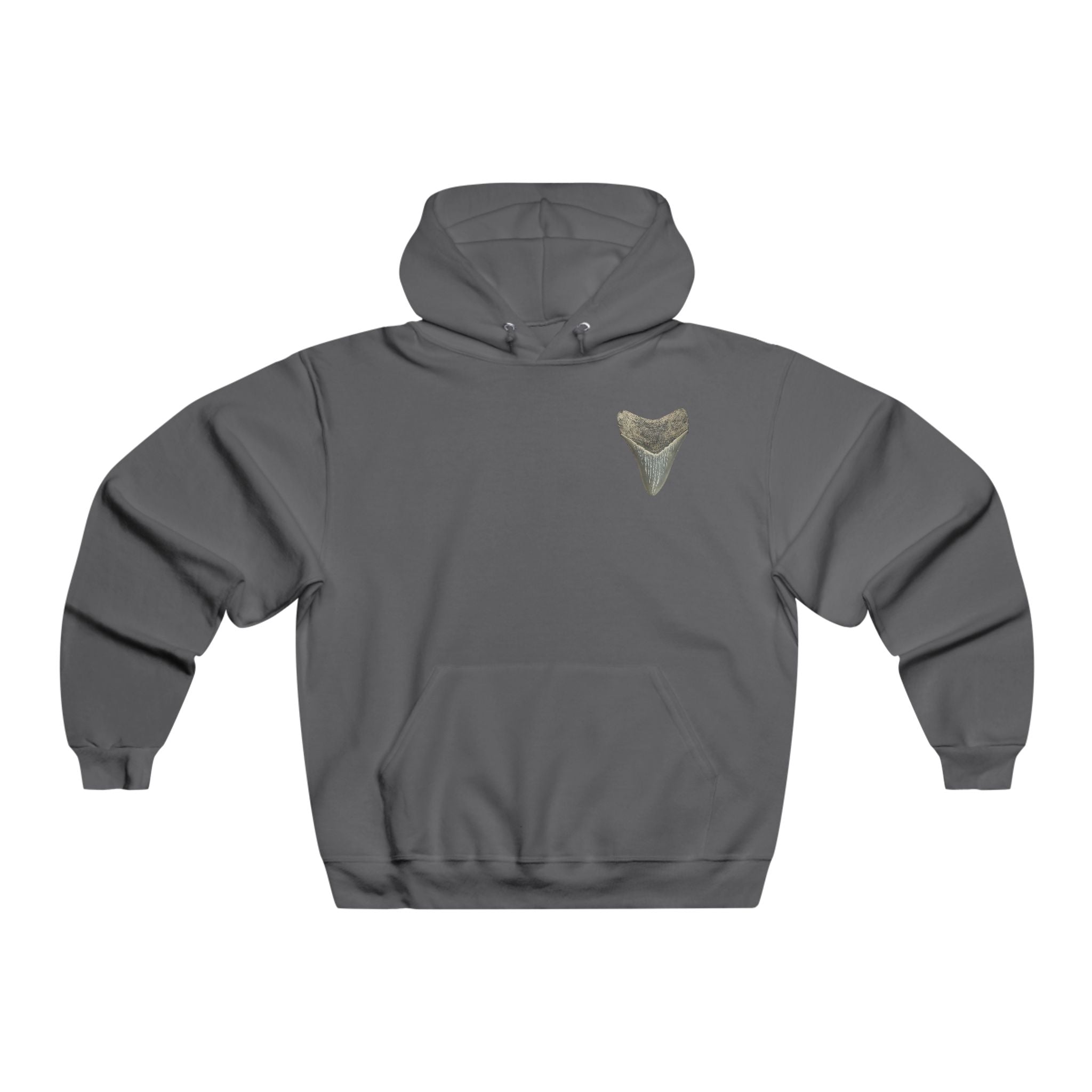Megalodon Gotta Catch Em All! | Shark Tooth Hunting Hoodie | Fossil Finder Sweatshirt | Men's NUBLEND® Hooded Sweatshirt