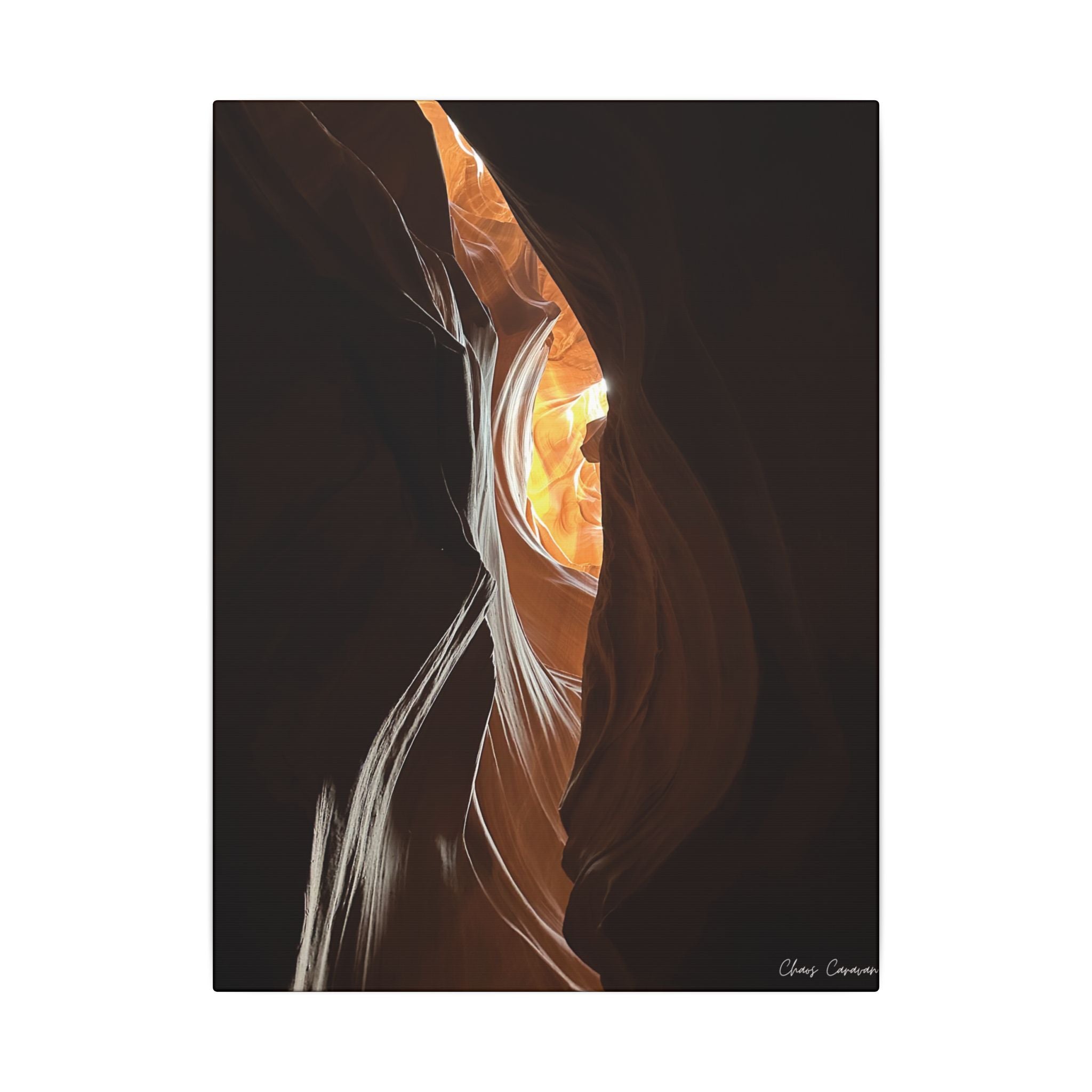 Antelope Canyon "Eye" Matte Canvas Print — Stretched Wall Art