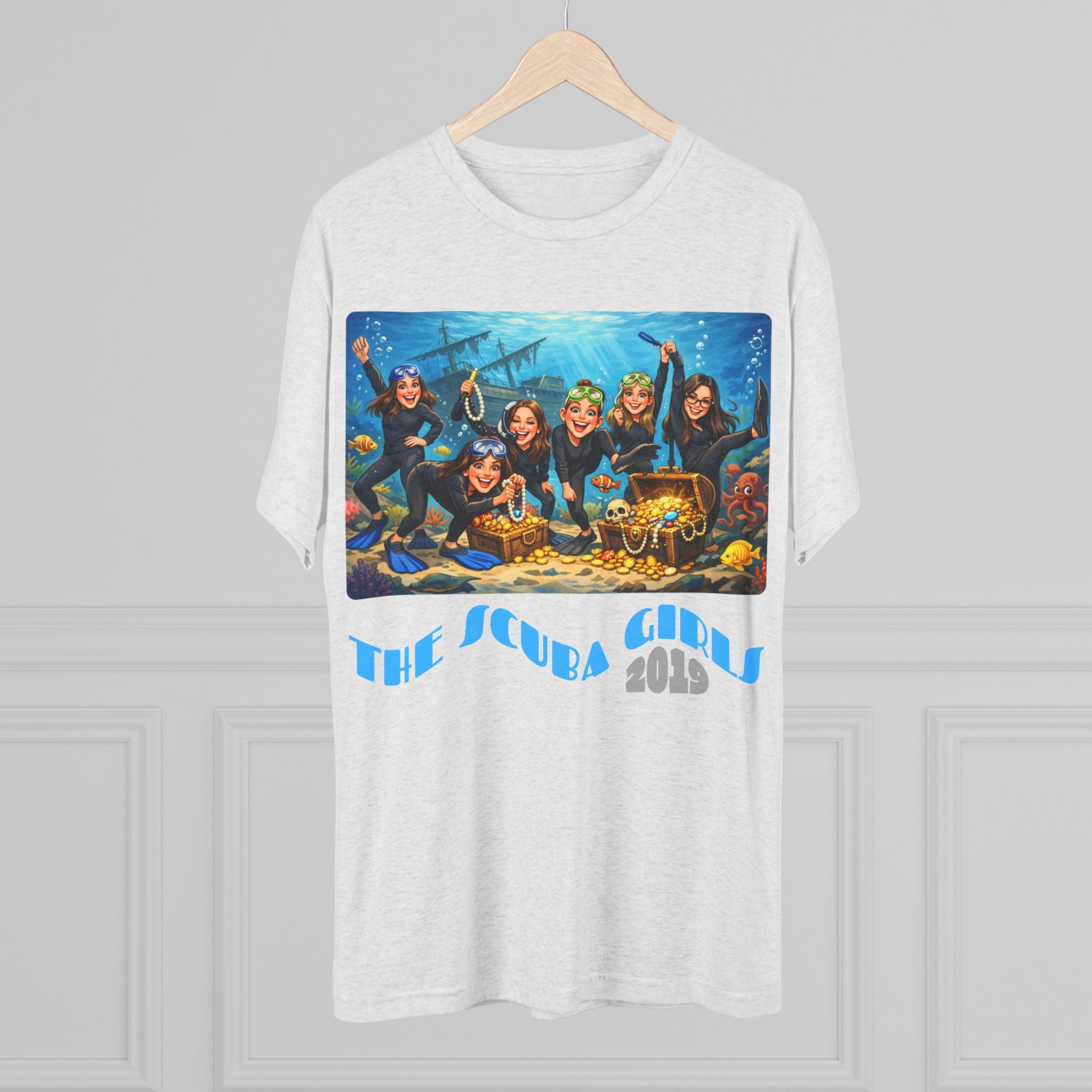 Scuba Girls 2019 Crew Tee — Underwater Treasure Dive Team T-Shirt