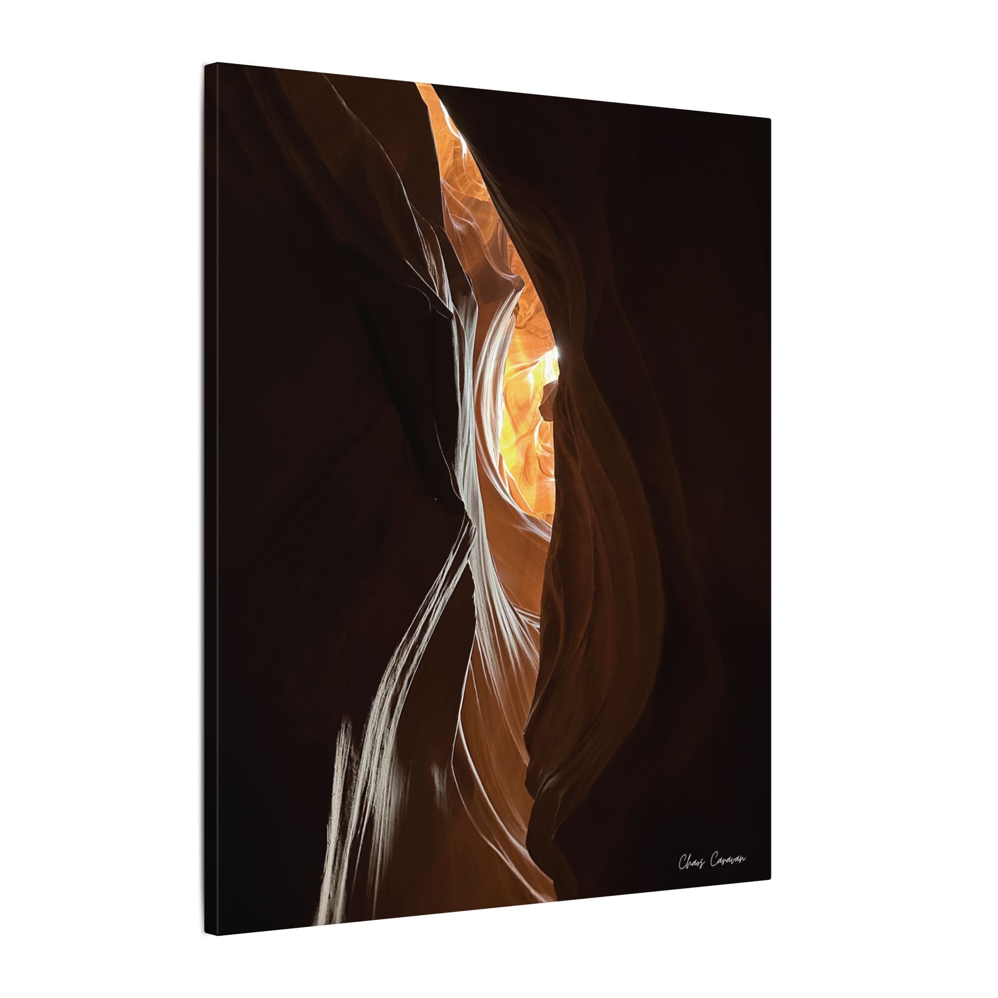 Antelope Canyon "Eye" Matte Canvas Print — Stretched Wall Art