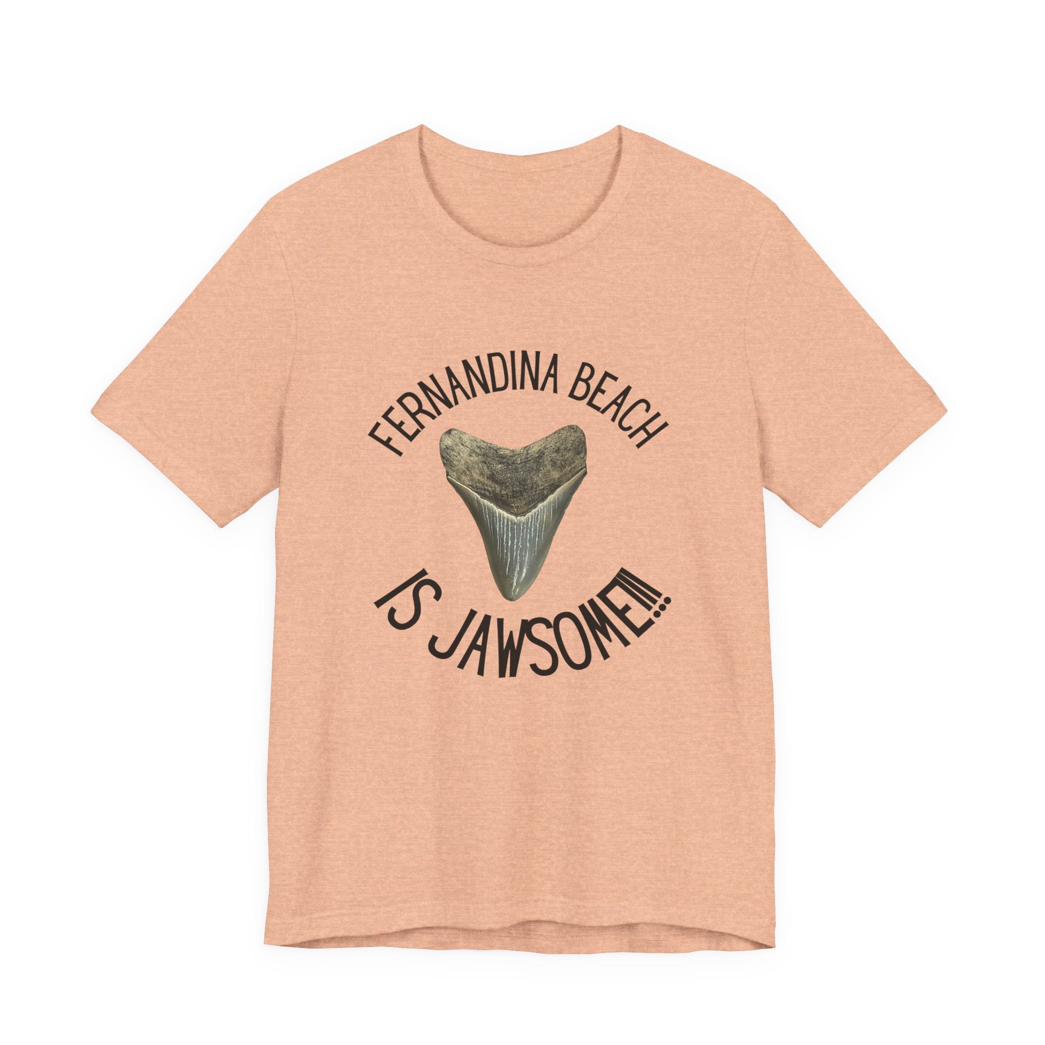 Fernandina Beach is Jawsome! | Fernandina Beach, FL | Shark Tooth Hunting Shirt | Unisex Jersey Short Sleeve Tee