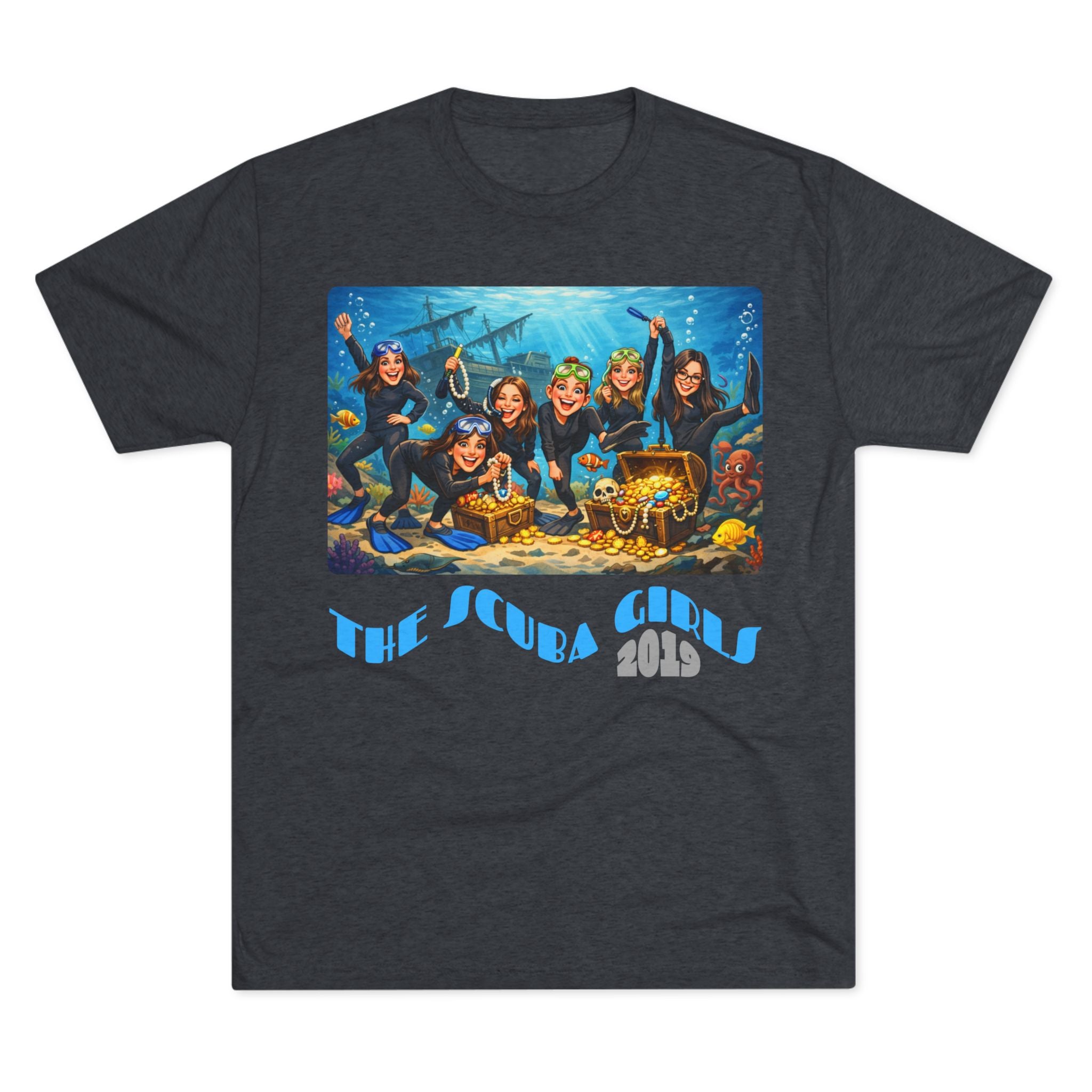 Scuba Girls 2019 Crew Tee — Underwater Treasure Dive Team T-Shirt