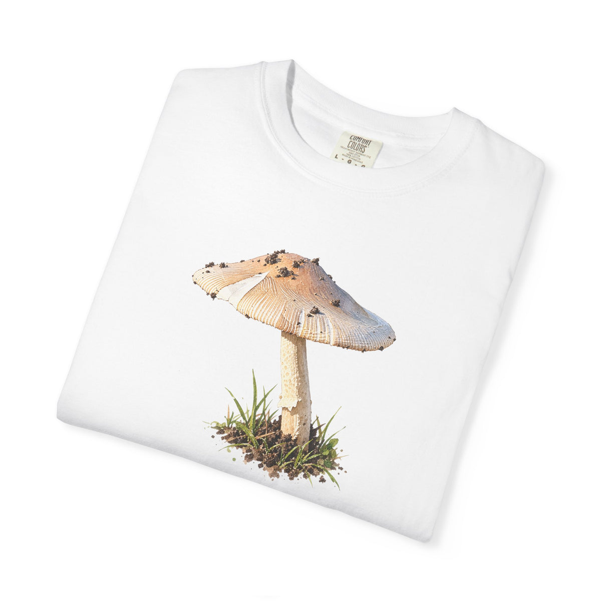 Mushroom Illustration T-Shirt — Botanical Fungi Graphic Tee