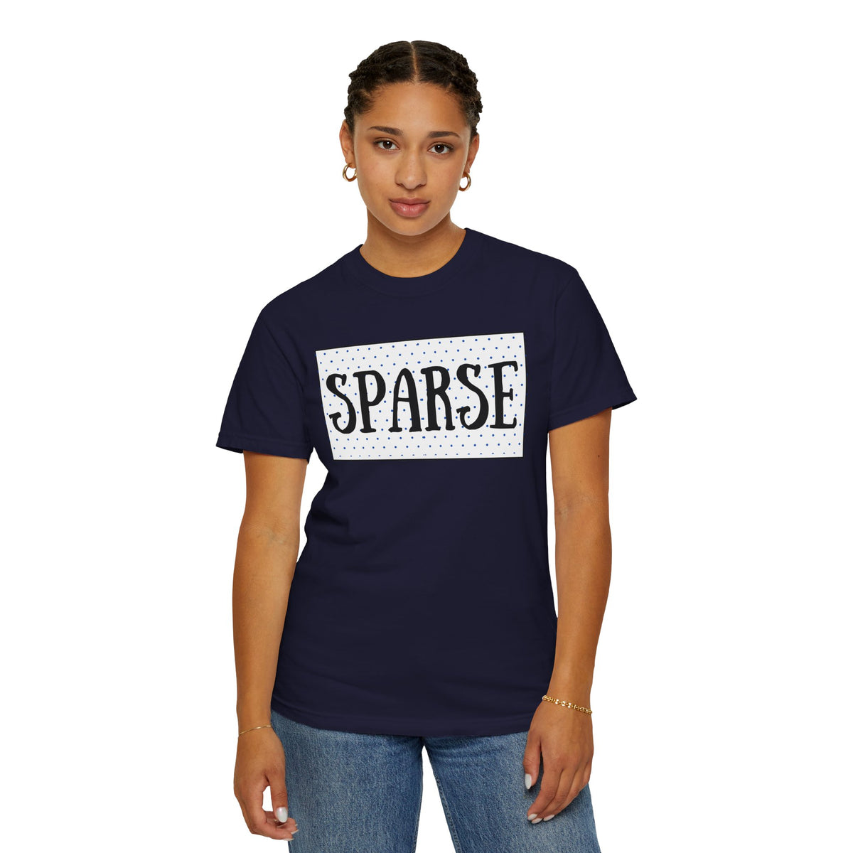 Sparse Graphic TMU T-Shirt — Retro Dot Box Tee
