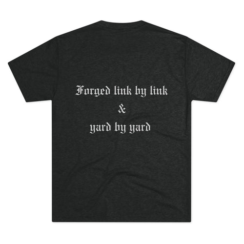Christmas Scrooge Vintage Chain Frame Tee  Simple Stylish Minimal Charm Unisex Tri-Blend T-Shirt