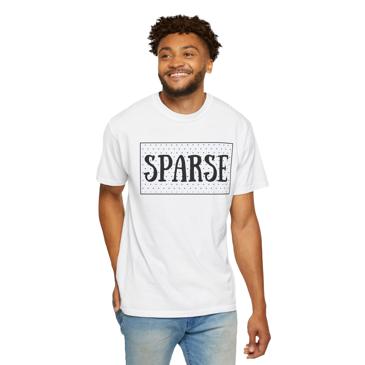 Sparse Graphic TMU T-Shirt — Retro Dot Box Tee