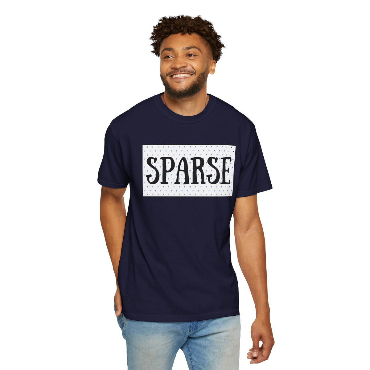 Sparse Graphic TMU T-Shirt — Retro Dot Box Tee