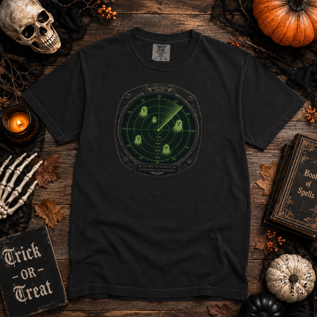 Ghost Radar T‑Shirt — Haunted Radar Graphic Tee