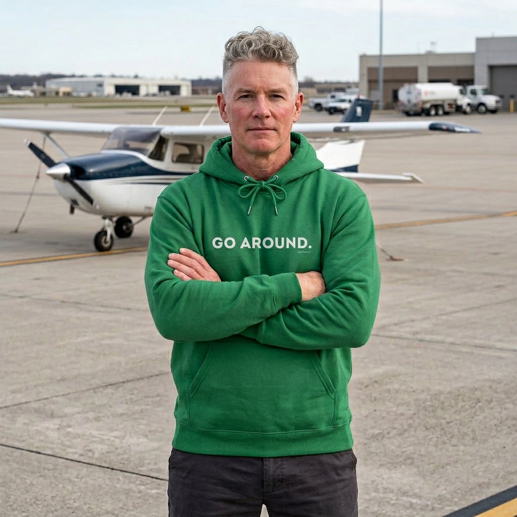 Go Around Air Traffic Control Shirt | Funny ATC, Pilot, Aviation Unisex Hooded Sweatshirt
